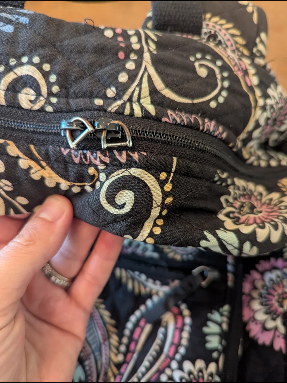 Vera Bradley Bandana Paisley Swirl Large Backpack